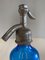 Small Blue Glass Seltzers Soda Syphons Bottles, 1890s, Set of 2 12