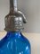 Small Blue Glass Seltzers Soda Syphons Bottles, 1890s, Set of 2 13