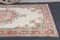 Vintage Turkish Beige Red Wool Oushak Rug 3