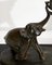 Irénée Rochard, Les Elephants, años 20, bronce y mármol, Imagen 9