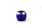 Cobalt Blue Glass Vessel with Silver Edge, 1970s, Image 4