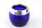 Cobalt Blue Glass Vessel with Silver Edge, 1970s, Image 1