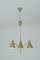 Brass Pendant Light from Ab. E. Hansson, Sweden, 1950s, Image 2