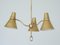 Brass Pendant Light from Ab. E. Hansson, Sweden, 1950s 3