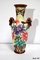 Bunte Vintage Vintage Keramikvase, 1930er 1