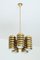 5-Arm Pendant Light in Brass by Kai Ruokonen for Lynx, Finland, Early 1970s, Image 1