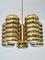 5-Arm Pendant Light in Brass by Kai Ruokonen for Lynx, Finland, Early 1970s 3