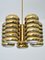 5-Arm Pendant Light in Brass by Kai Ruokonen for Lynx, Finland, Early 1970s, Image 3