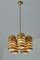 5-Arm Pendant Light in Brass by Kai Ruokonen for Lynx, Finland, Early 1970s, Image 13