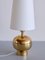 Swedish Modern Brass Table Lamp by Aneta Lighting, Växjö, Sweden, 1970s, Image 3