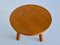 Oak Round Coffee Table from Otto Færge, Denmark, 1940s, Image 6