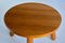 Oak Round Coffee Table from Otto Færge, Denmark, 1940s, Image 5