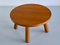 Oak Round Coffee Table from Otto Færge, Denmark, 1940s, Image 4