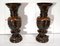 Antike japanische Vasen aus Bronze, 2er Set 25