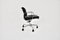 Sedia imbottita in pelle nera attribuita a Charles & Ray Eames per ICF, anni '70, Immagine 4