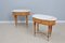 Mid-Century Nachttische aus Birke & Marmor, 1940er, 2er Set 2