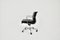 Sedia imbottita in pelle nera attribuita a Charles & Ray Eames per ICF, anni '70, Immagine 8