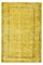 Vintage Turkish Yellow Brown Wool Rug, Image 1