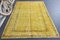 Vintage Turkish Yellow Brown Wool Rug, Image 6