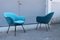 Italian Lounge Chairs attributed to Augusto Bozzi for Saporiti Italia, 1950s, Set of 2 2