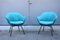 Italian Lounge Chairs attributed to Augusto Bozzi for Saporiti Italia, 1950s, Set of 2 1