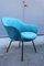 Italian Lounge Chairs attributed to Augusto Bozzi for Saporiti Italia, 1950s, Set of 2 3