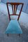 Italian Blue Velvet & Cherry Chairs in the style of Gio Ponti, 1950s, Set of 2 3