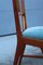 Italian Blue Velvet & Cherry Chairs in the style of Gio Ponti, 1950s, Set of 2 13