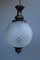 Italian Round Lantern in Murano Glass and Burnished Brass, 1950s 3