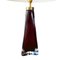 Cranberry Table Lamp from Orrefors, 1960s 4