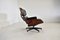 Lounge Chair in Black Leather and Rosewood by Charles & Ray Eames for Herman Miller, 1970s 7