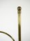 German Height-Adjustable Floor Lamp in Brass with Glass Shade, 1950s 13