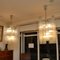 Large Vintage Glass Chandeliers attributed to Doria Leuchten, 1960s, Set of 2, Image 4