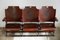Antike amerikanische 3-Sitzer Schulbank oder Kinobank von Grand Rapid School Furniture, New York, 1890er 3