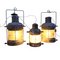 Antique Brass Oil-Burning Ship Lanterns by Anchor, Set of 3 2