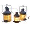 Antique Brass Oil-Burning Ship Lanterns by Anchor, Set of 3 10