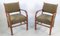 Mid-Century German Lounge Chairs in Khaki, 1950s, Set of 2 11