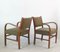 Mid-Century German Lounge Chairs in Khaki, 1950s, Set of 2 6