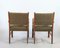 Mid-Century German Lounge Chairs in Khaki, 1950s, Set of 2 5