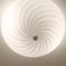 Lámpara de techo italiana vintage con filigrana de cristal en forma de espiral, años 80, Imagen 3