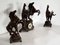 Horses Fireplace Set in the style of G. Coustou, Set of 3 2