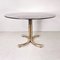 Vintage Round Glass Dining Table, 1970s, Image 1