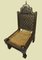 Traditioneller indischer Vintage Rajistan Tribal Hand-Carved Teak Pida Low Chair, 1920er 2