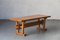 Dining Table & Benches in Oregon Pine, 1960s, Set of 3 36