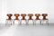 Teakholz Mod. 3103 Stühle von Arne Jacobsen für Fritz Hansen, 1967, 6er Set 1
