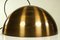 Vintage Brass Hemisphere Pendant Lamp, 1960s 6