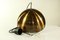 Vintage Brass Hemisphere Pendant Lamp, 1960s, Image 7