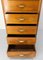 French Art Deco Walnut Chest with Six Drawers, 1930s 8