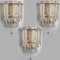 Faceted Glass and Gilt Brass Sconce attributed to J. T. Kalmar for Kalmar, 1970s 2
