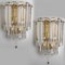 Faceted Glass and Gilt Brass Sconce attributed to J. T. Kalmar for Kalmar, 1970s 1